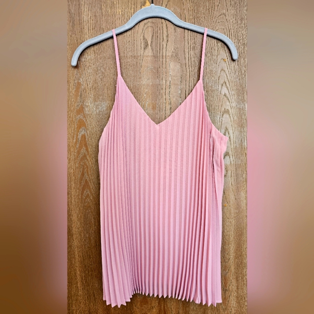 Women's A New Day Pink pleated tank, small